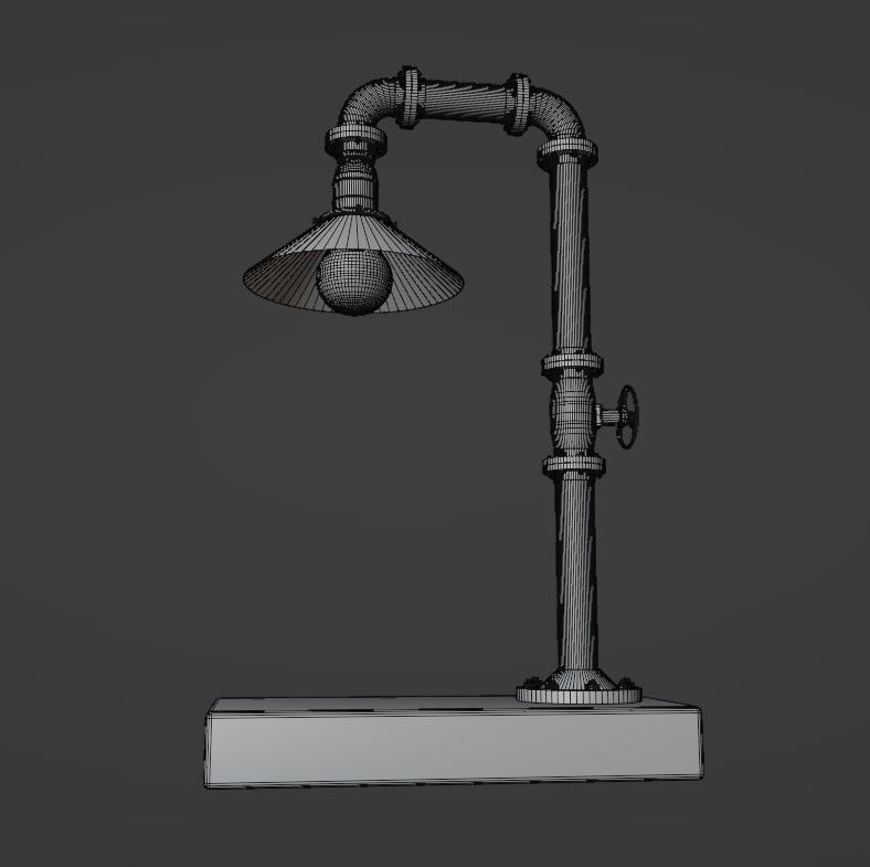Pipe head light 3D model_37