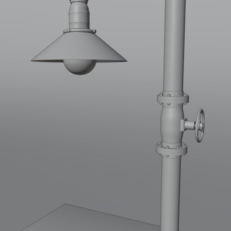 Pipe head light 3D model_22