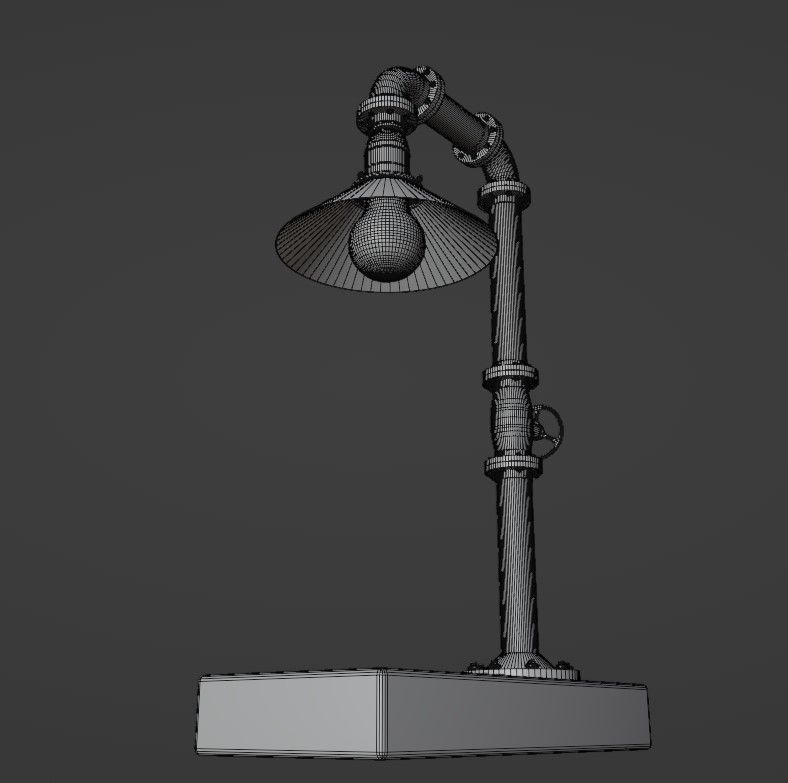 Pipe head light 3D model_39