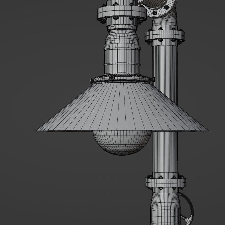 Pipe head light 3D model_41