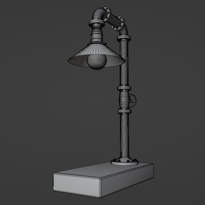 Pipe head light 3D model_28
