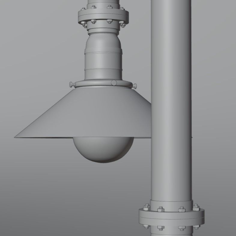 Pipe head light 3D model_26