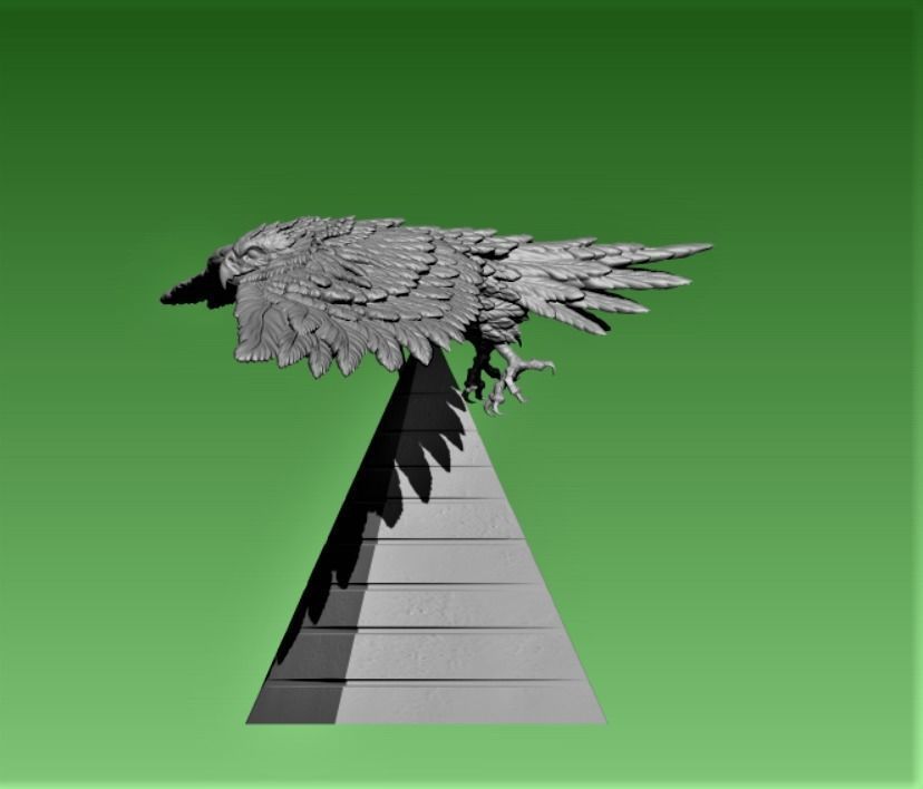 Hawk  3D print model_10