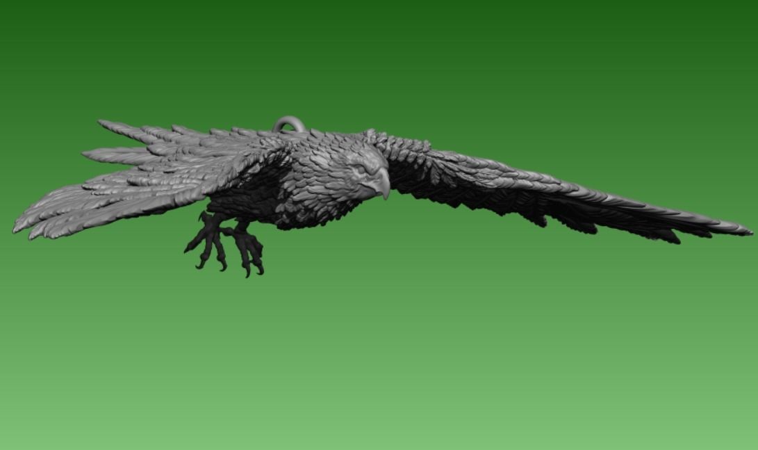Hawk  3D print model_6