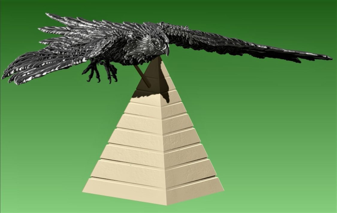 Hawk  3D print model_3