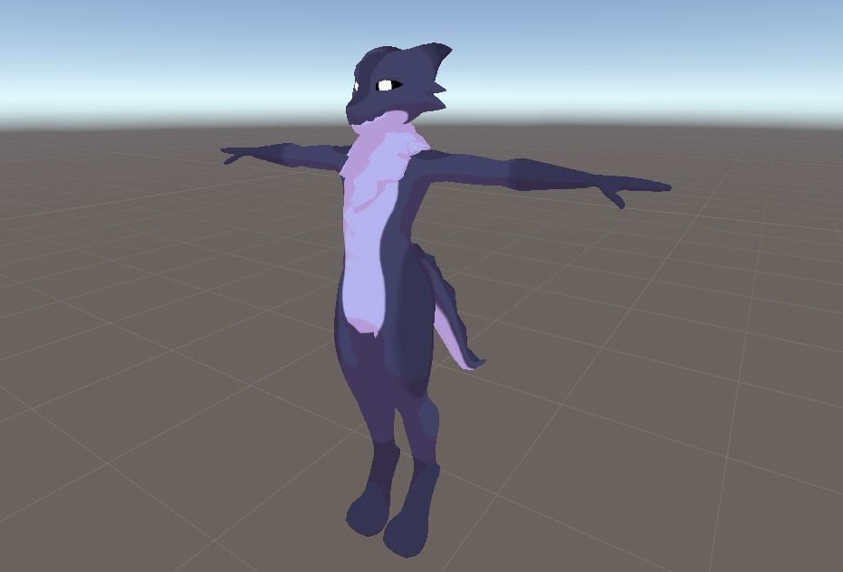 Poly 2d Furry Model 3D model Furry Kobold VRC Ready VR / AR / low-poly | CGTrader
