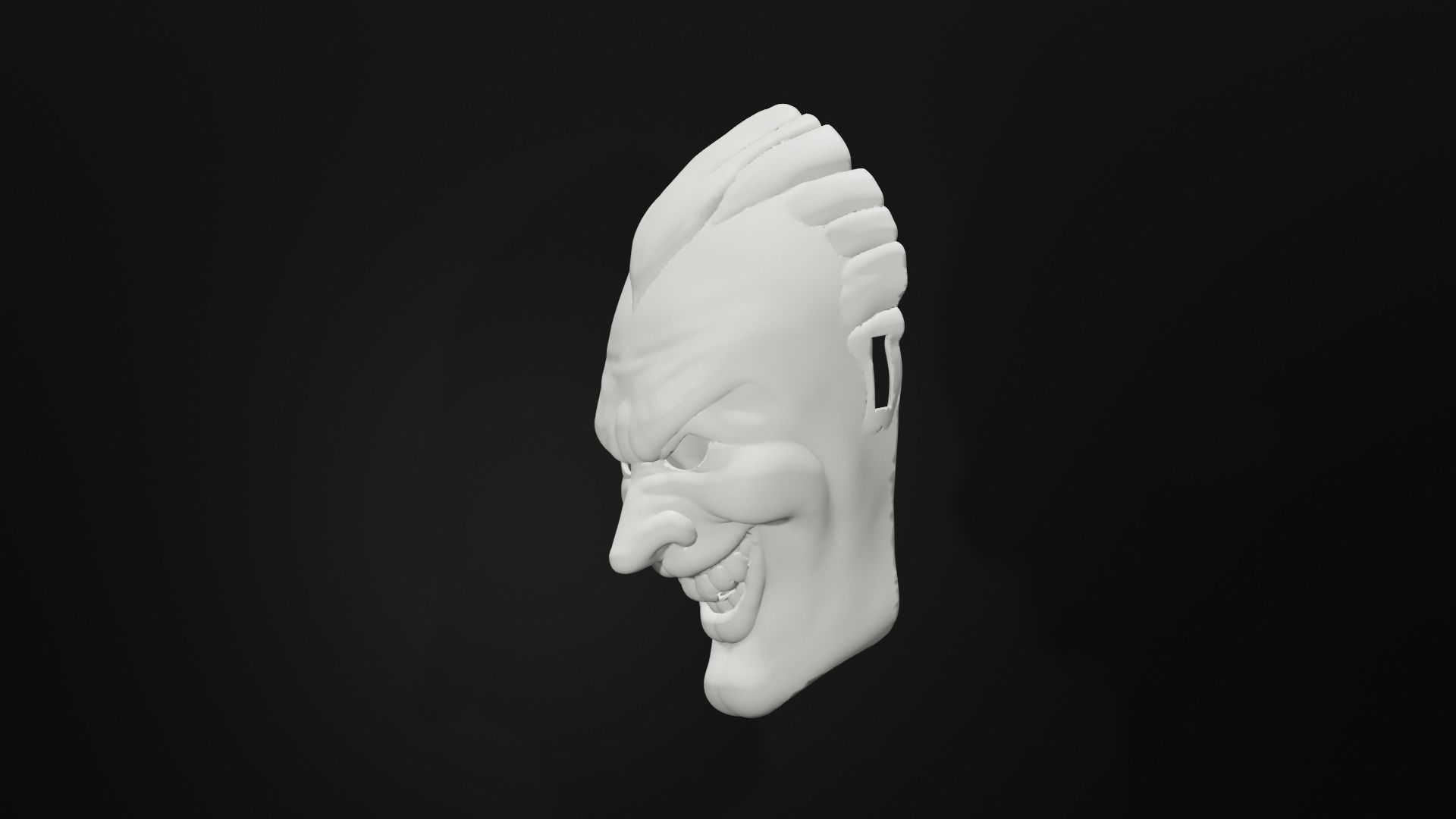 Joker Full Face Mask-Joker Movie 2019 3D print model_3