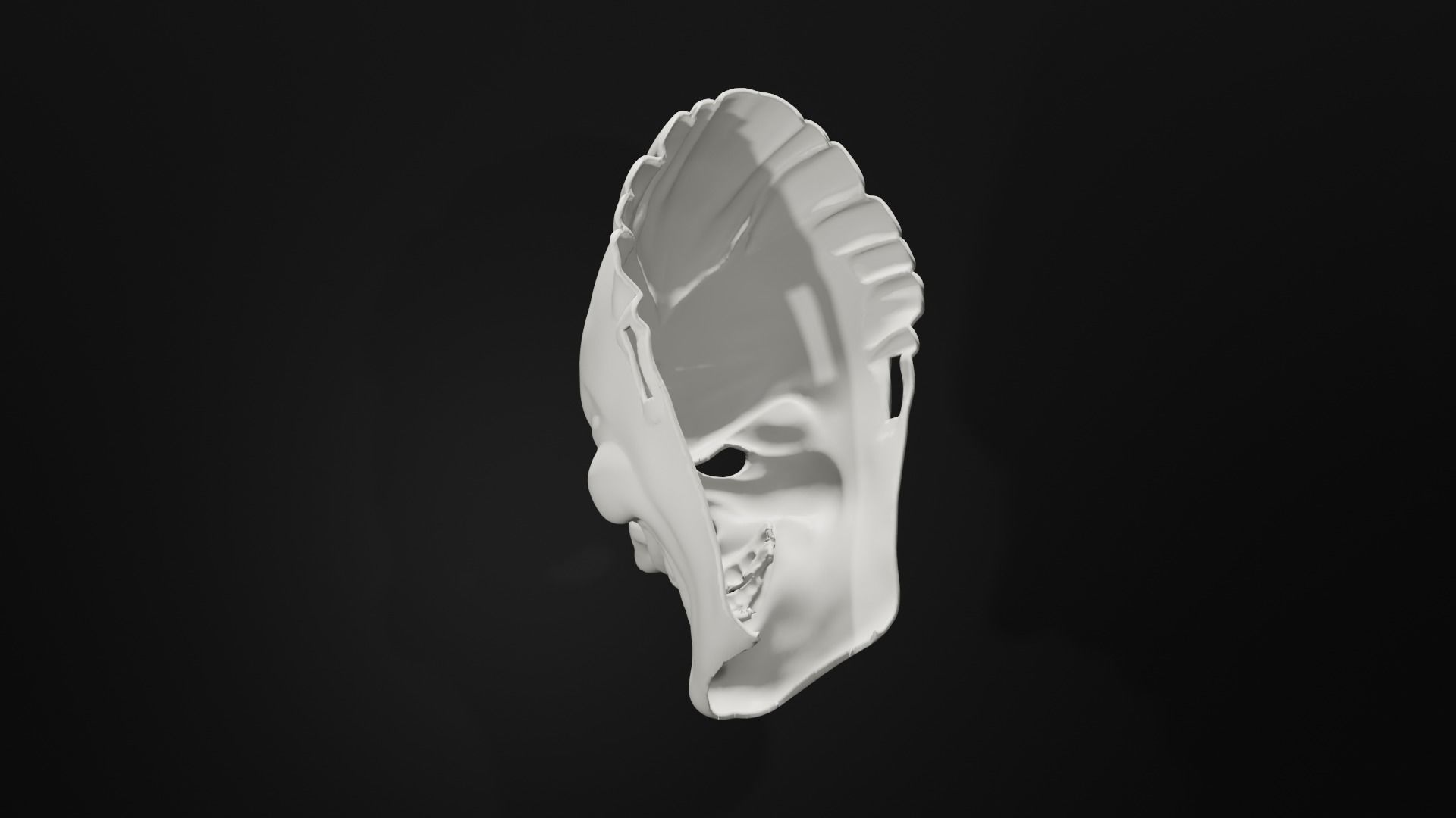 Joker Full Face Mask-Joker Movie 2019 3D print model_4