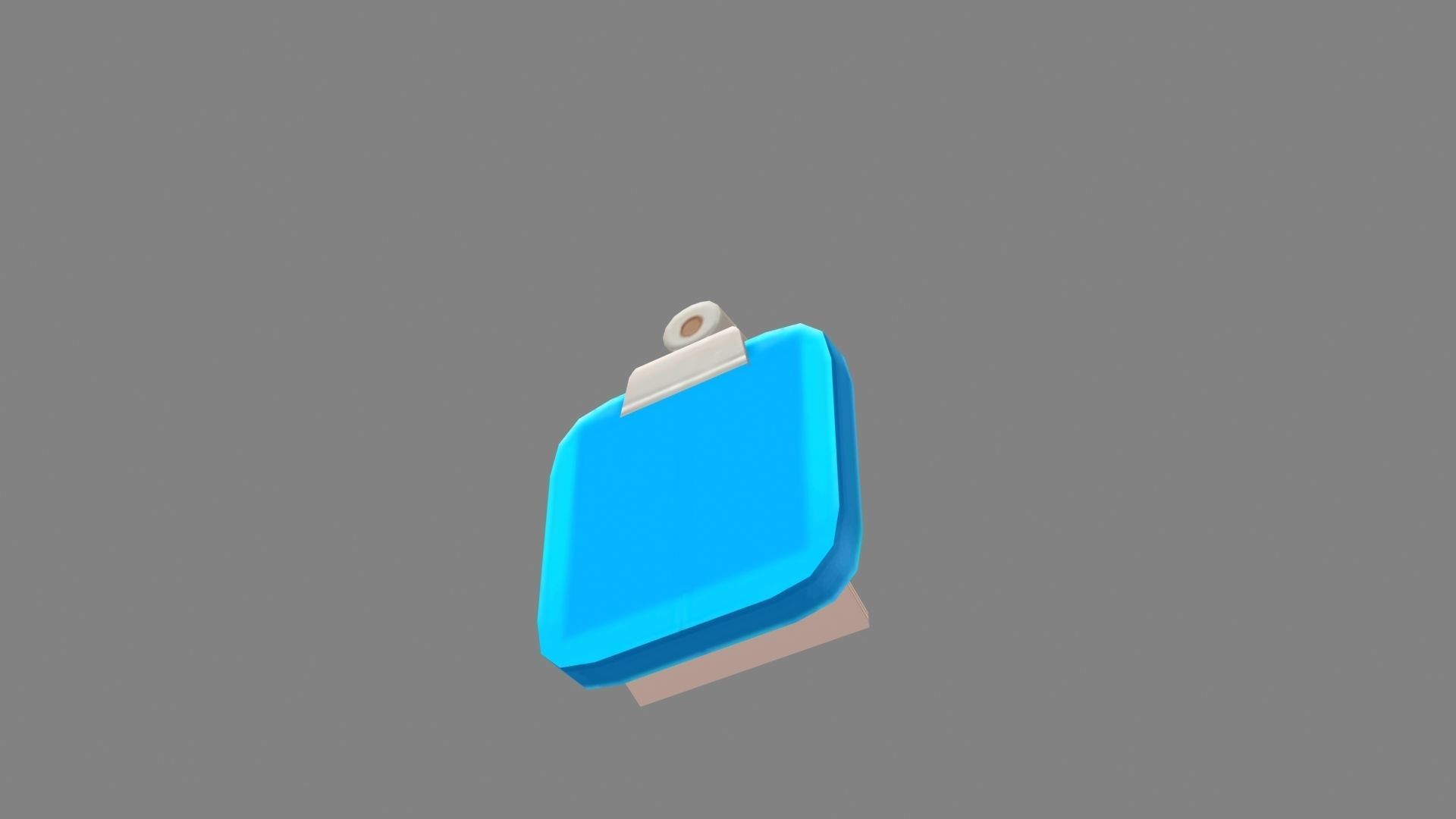 cartoon sticky note Low-poly 3D model_2