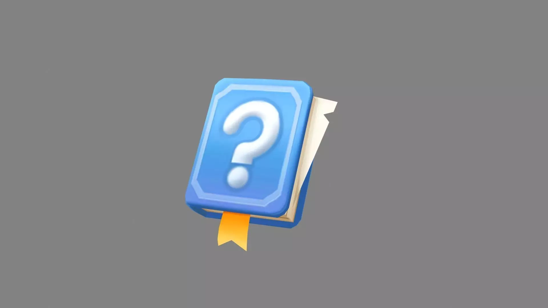 cartoon notepad for unfinished events Low-poly 3D model_0