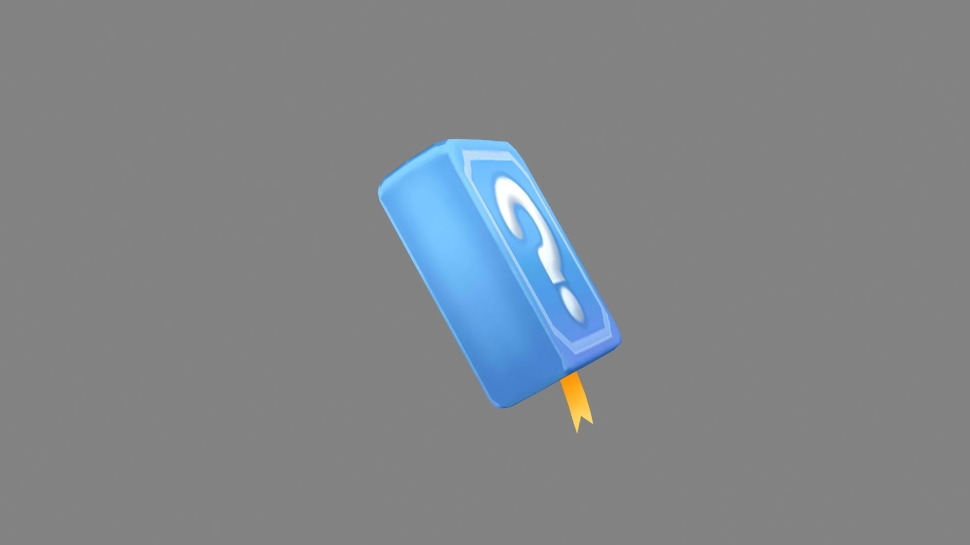 cartoon notepad for unfinished events Low-poly 3D model_2