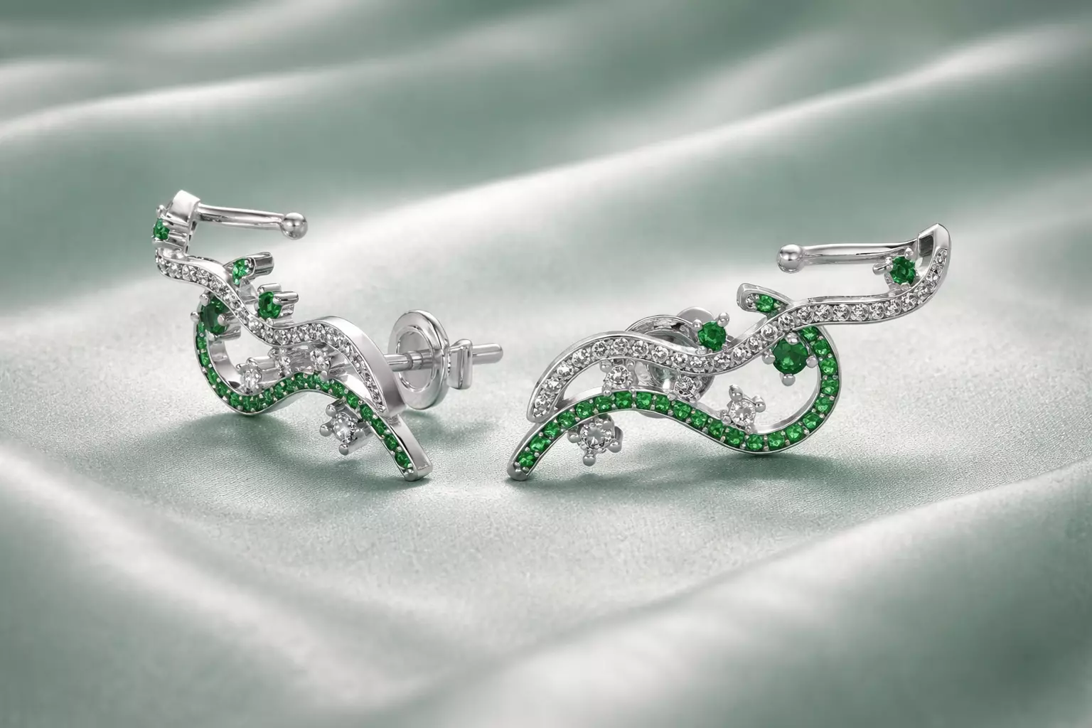 Ear Cuff Movement Earring - 3D Jewelry - BR-464 3D print model