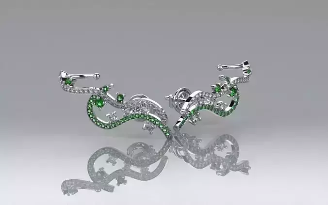 Ear Cuff Movement Earring - 3D Jewelry - BR-464 3D print model
