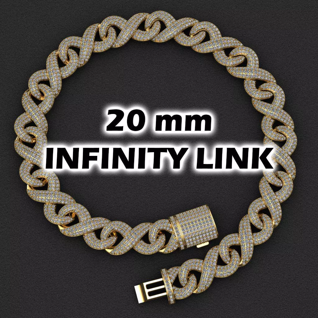 20 MM INFINITY LINK 3D print model_0