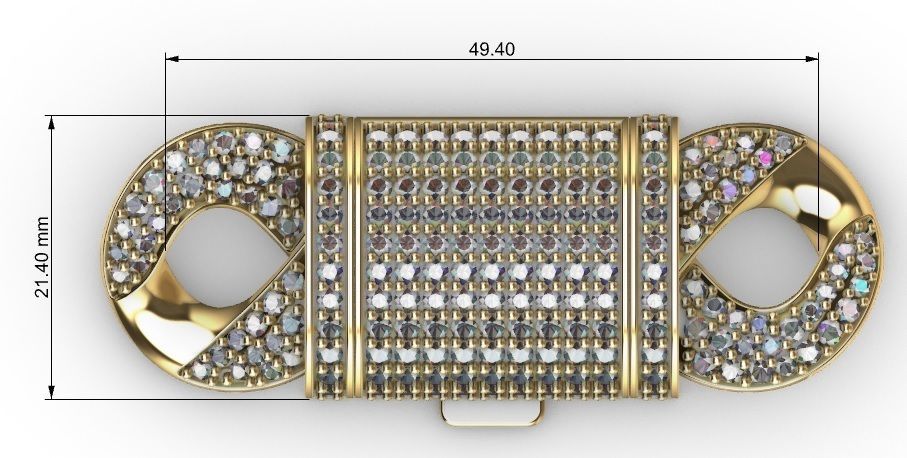 20 MM INFINITY LINK 3D print model_7