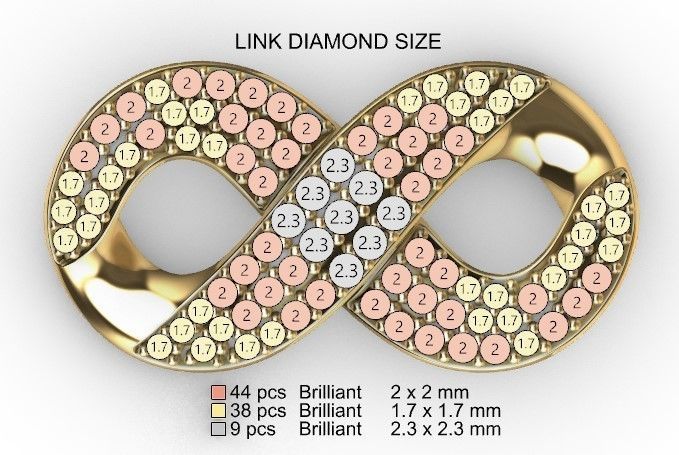 20 MM INFINITY LINK 3D print model_11