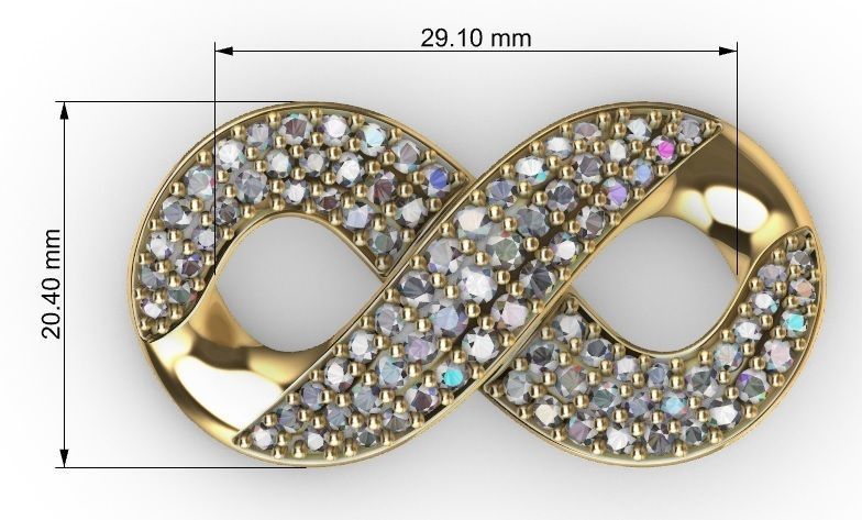 20 MM INFINITY LINK 3D print model_6