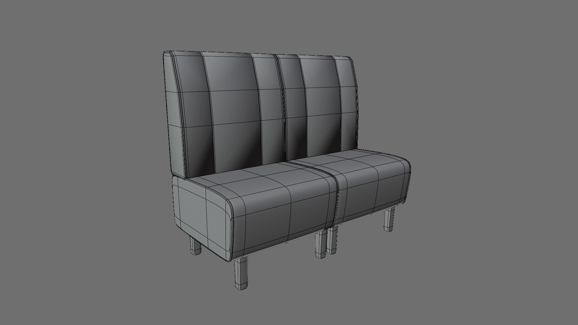 American Diner Set Low-poly 3D model_8