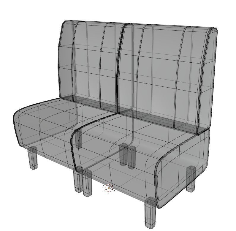 American Diner Set Low-poly 3D model_9