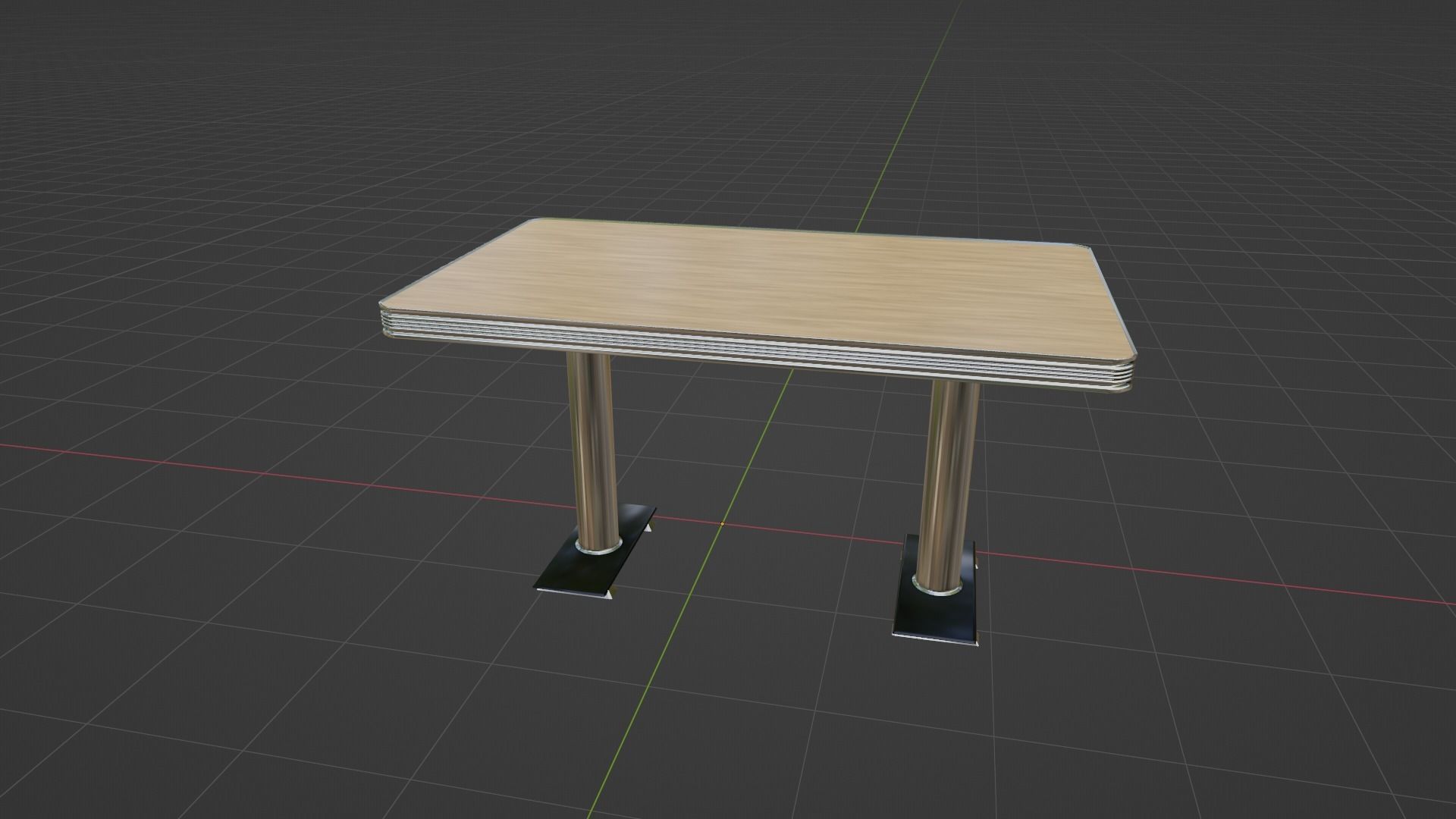 American Diner Set Low-poly 3D model_17