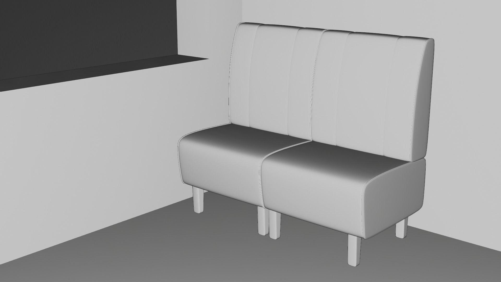 American Diner Set Low-poly 3D model_4