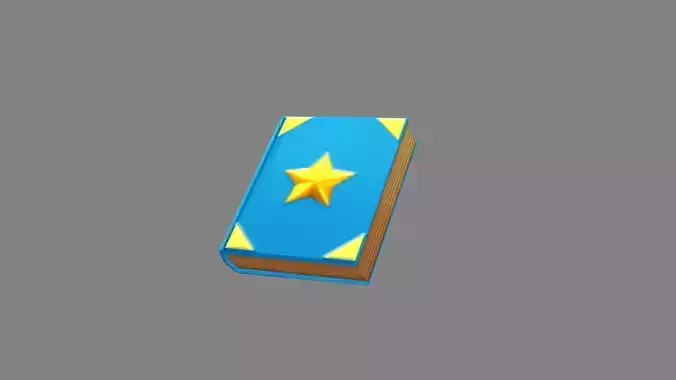 cartoon book - blue - pentagram