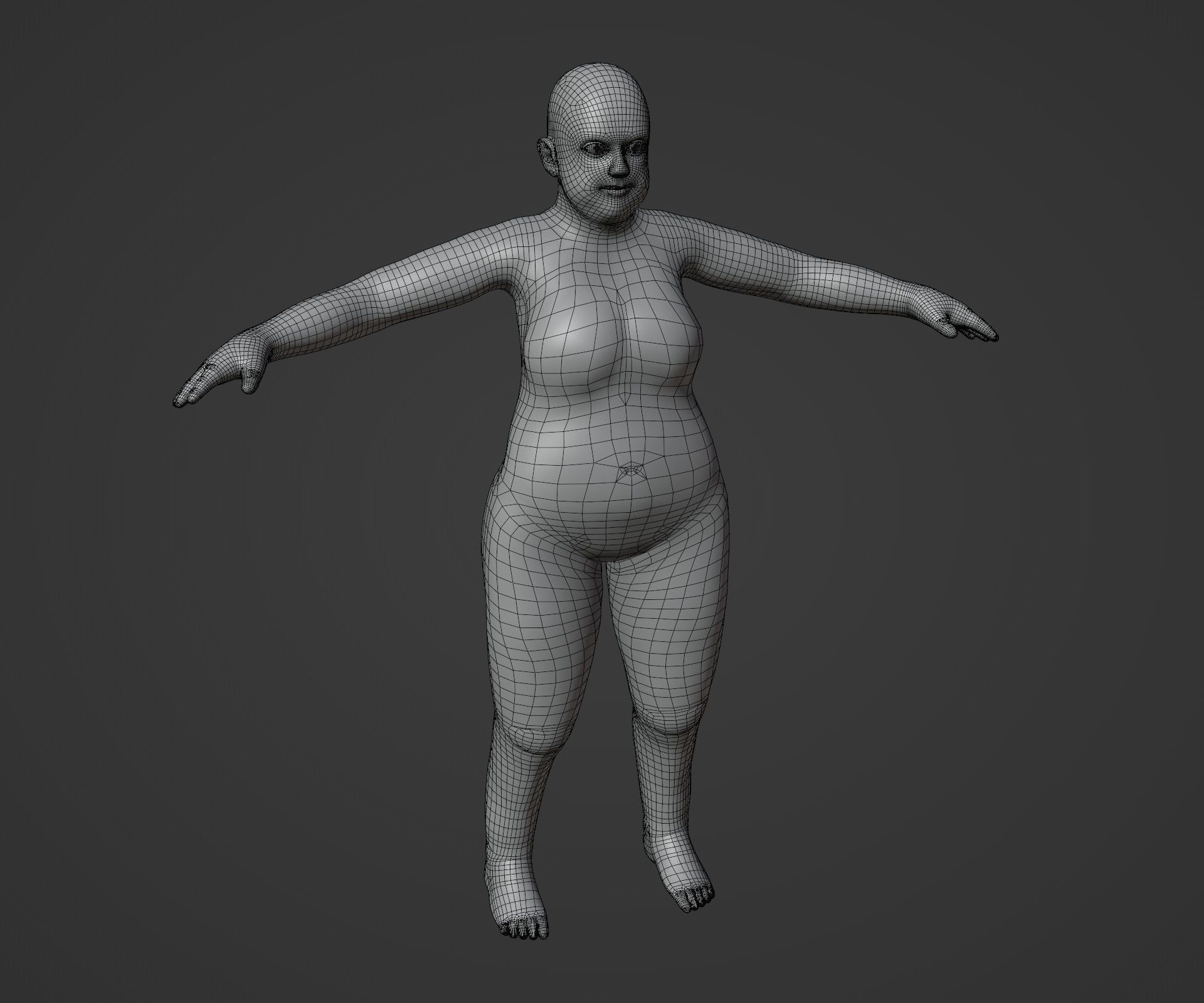 Human Body Base Mesh Animated Rigged 20k Polygons 10 3D Models 3D Model Collection_24