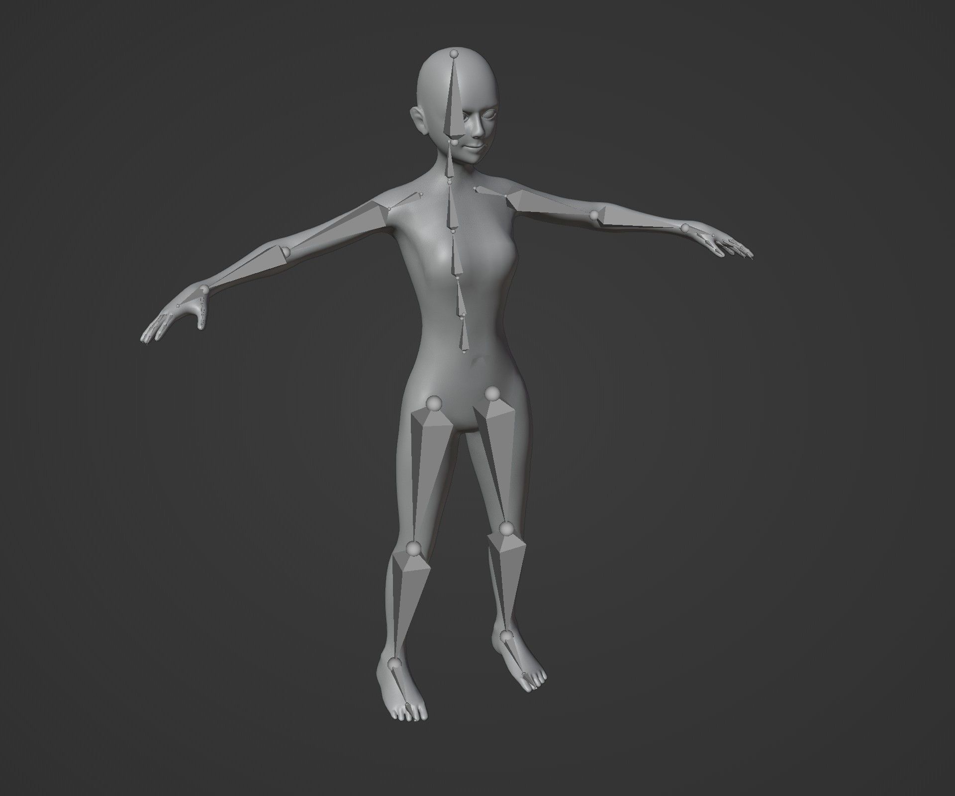 Human Body Base Mesh Animated Rigged 20k Polygons 10 3D Models 3D Model Collection_27