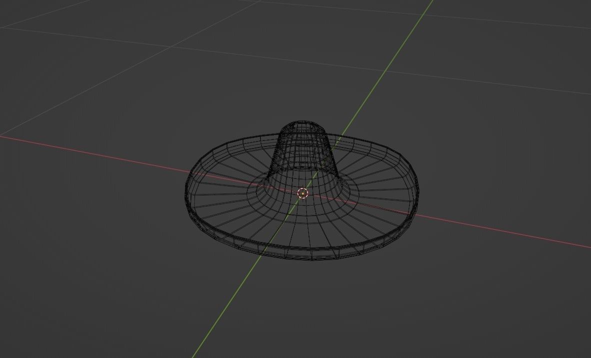 Sombrero mexican Low-poly 3D model_11