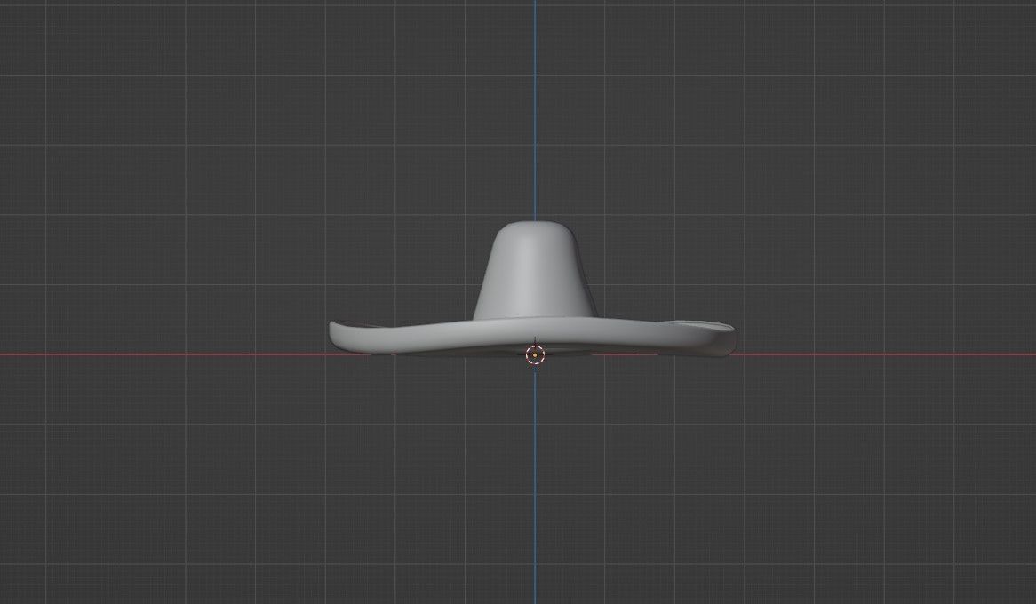 Sombrero mexican Low-poly 3D model_5