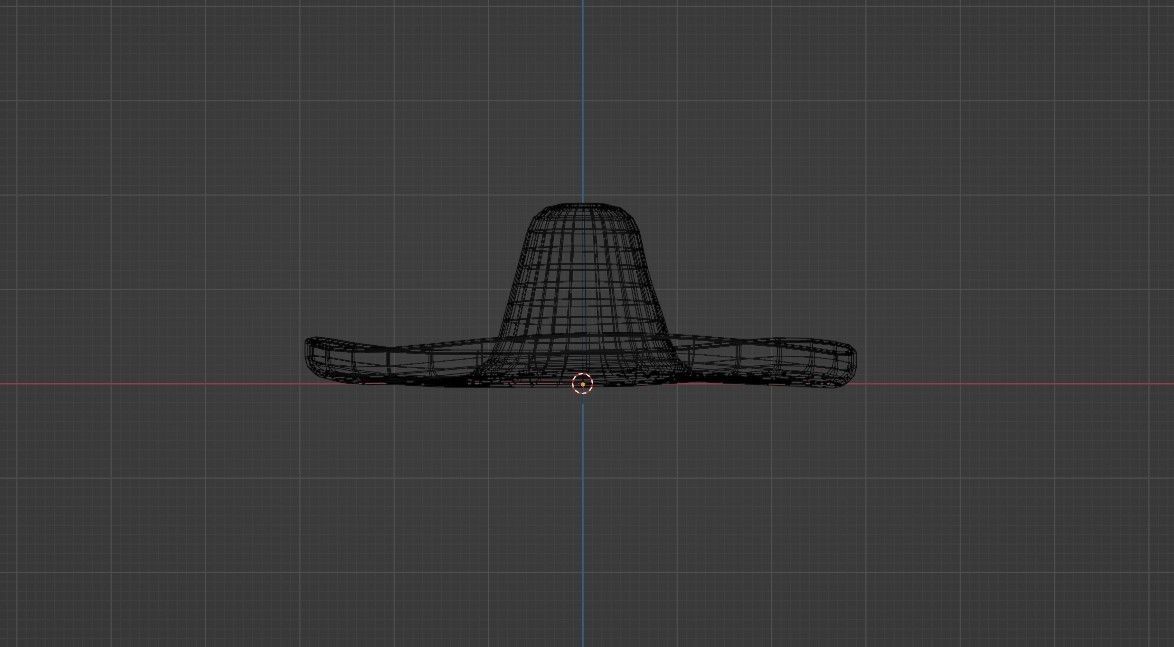Sombrero mexican Low-poly 3D model_9
