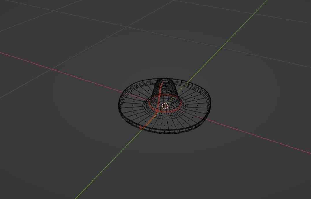 Sombrero mexican Low-poly 3D model_14