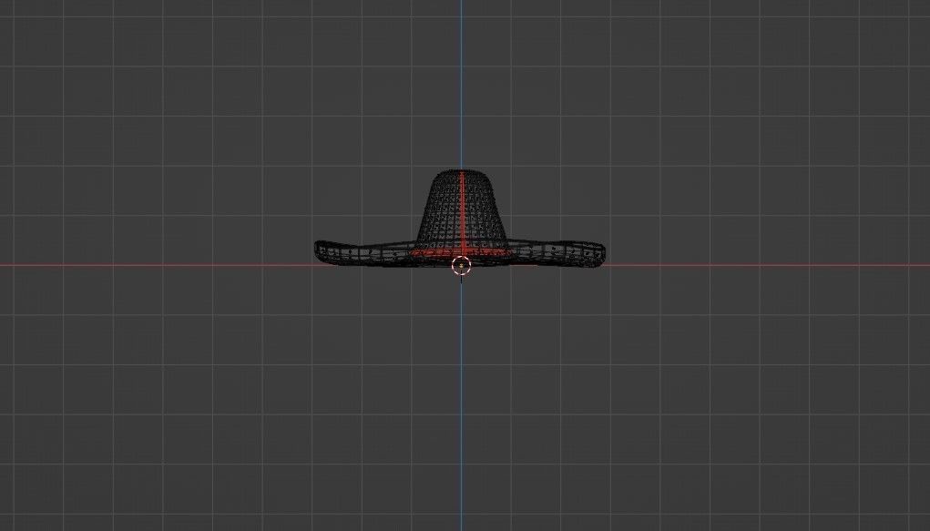 Sombrero mexican Low-poly 3D model_12