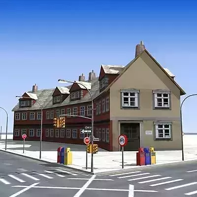 Low poly city block 13