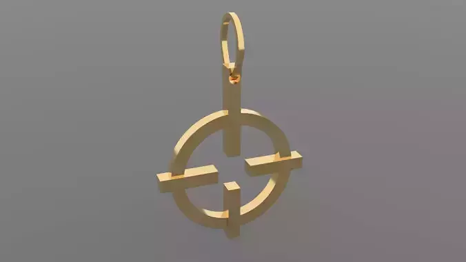 Aim-Pendant gold pendant with cross