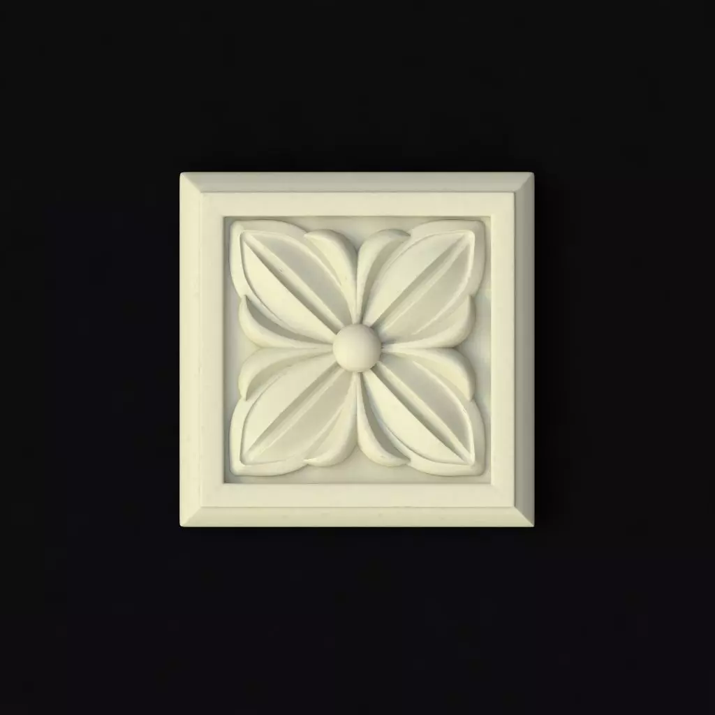 rosette flower 3D model_0