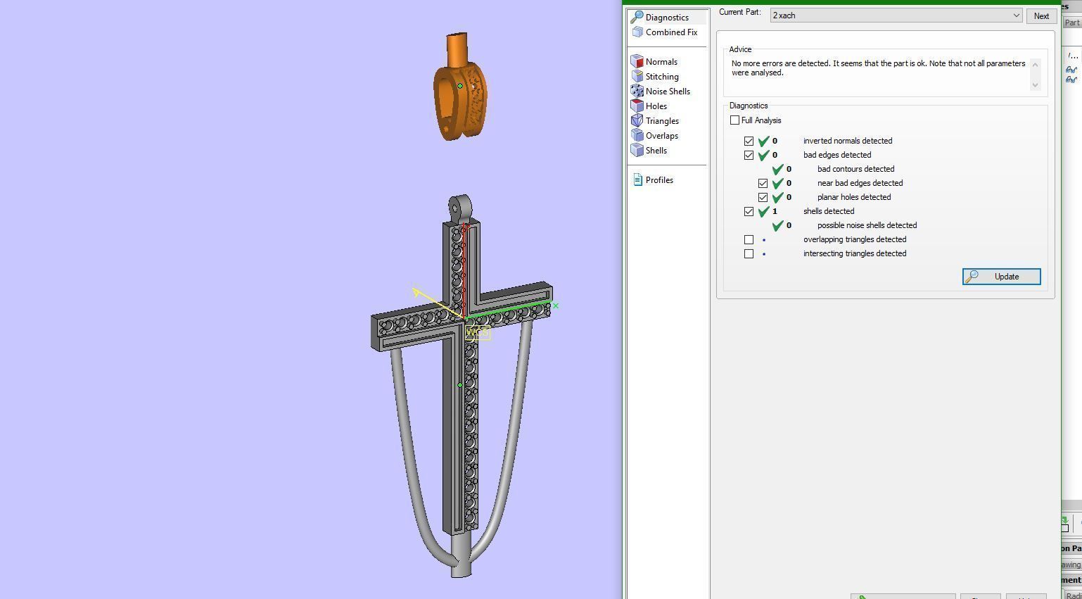 Fashion enamel cross with diamonds and modern hanger STL format Free 3D print model_12