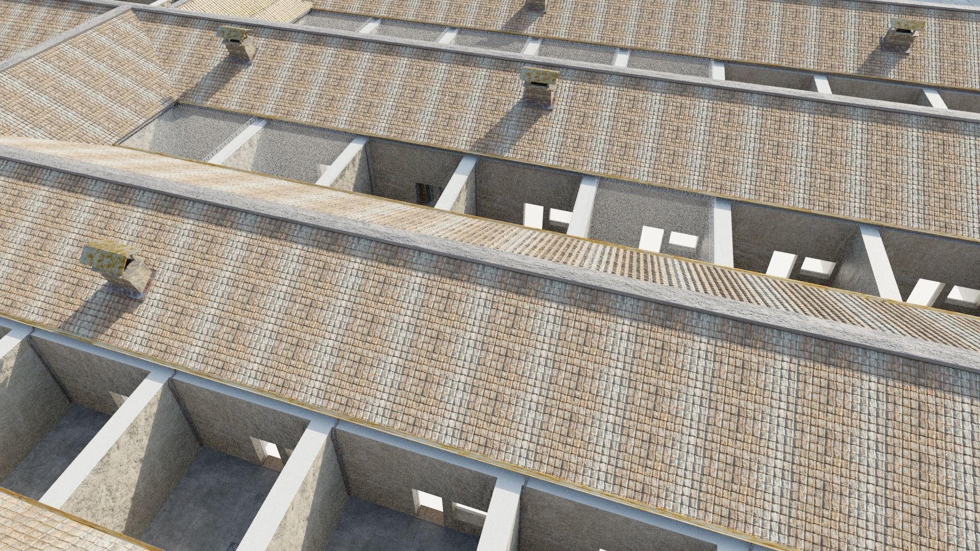 Silivri Prison Dungeon Realistic Low-poly 3D model_9