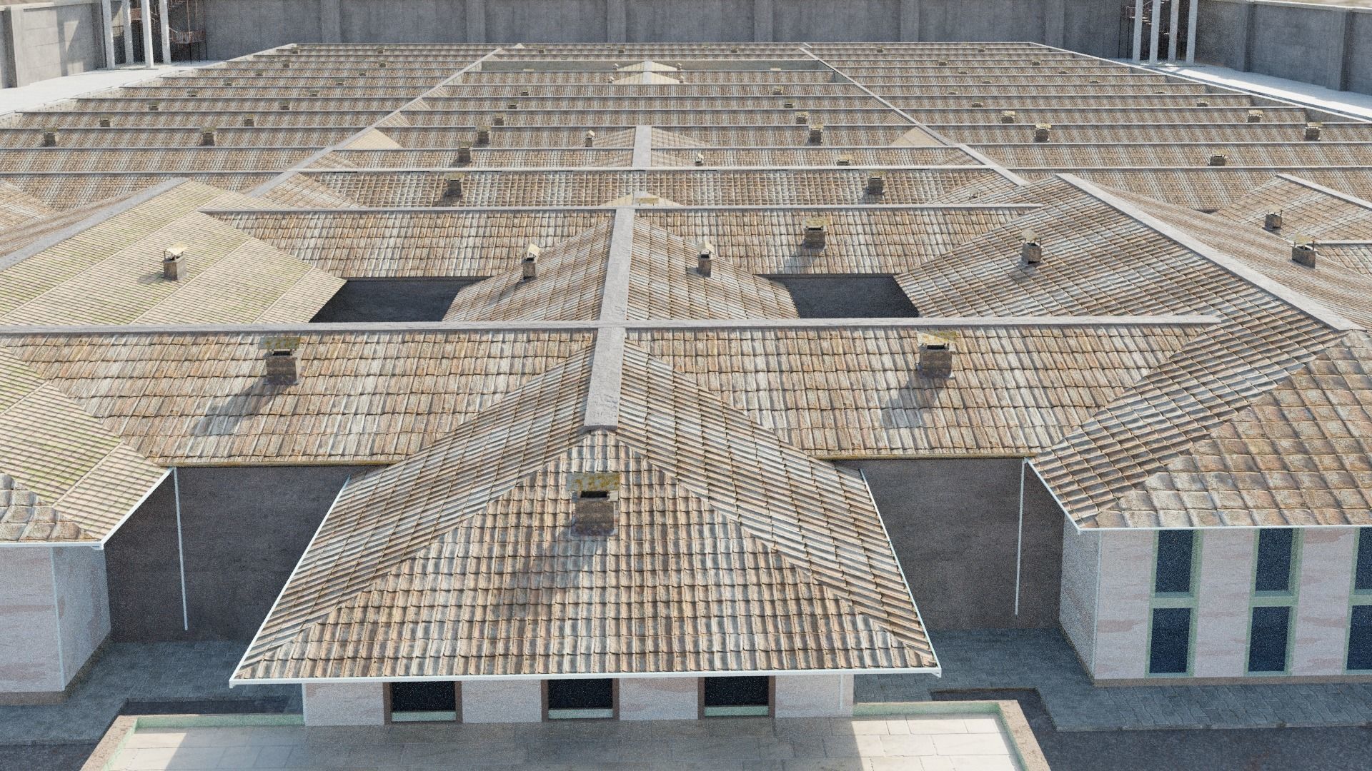 Silivri Prison Dungeon Realistic Low-poly 3D model_5