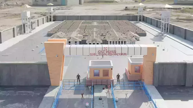 Silivri Prison Dungeon Realistic Low-poly 3D model