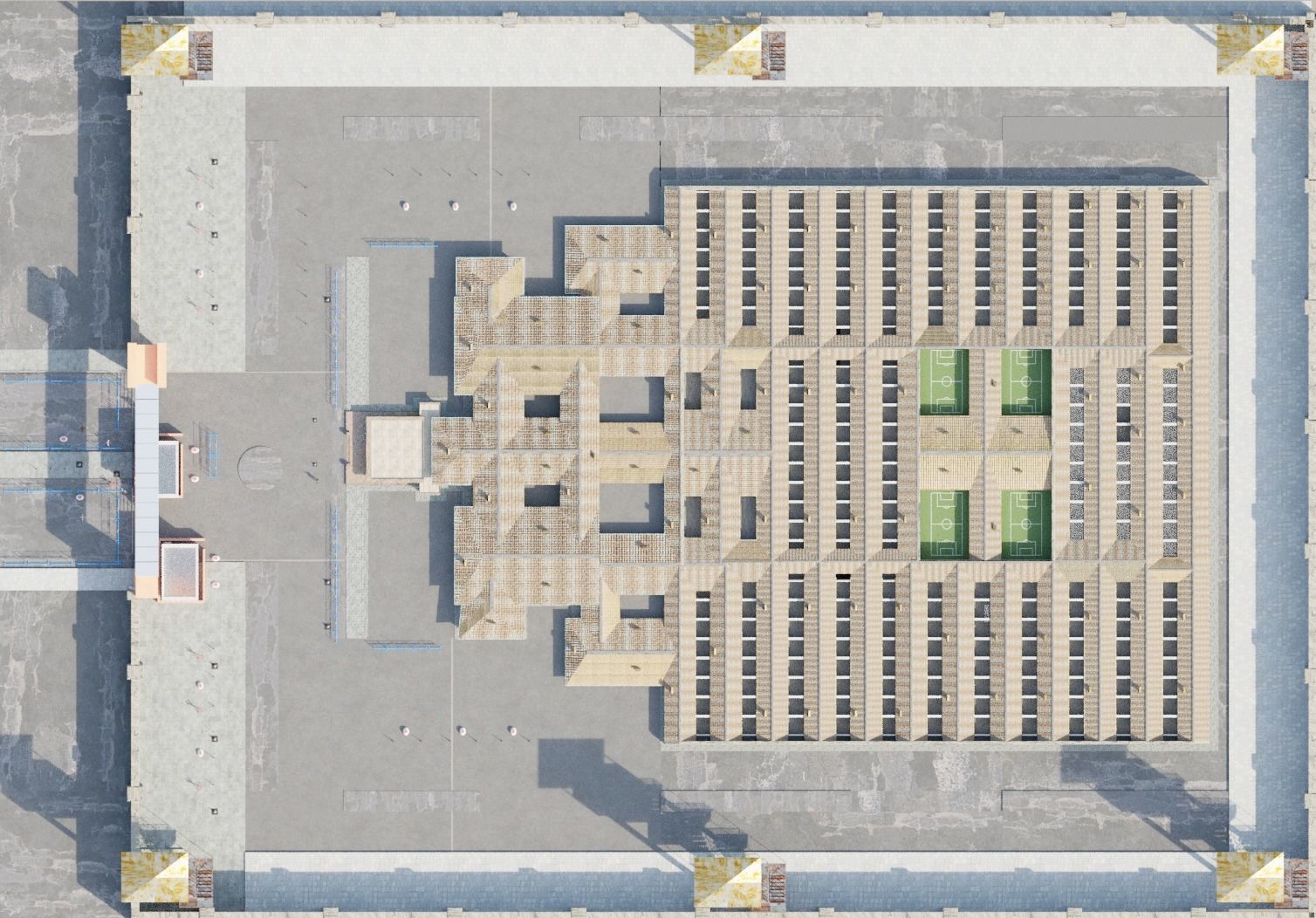 Silivri Prison Dungeon Realistic Low-poly 3D model_2