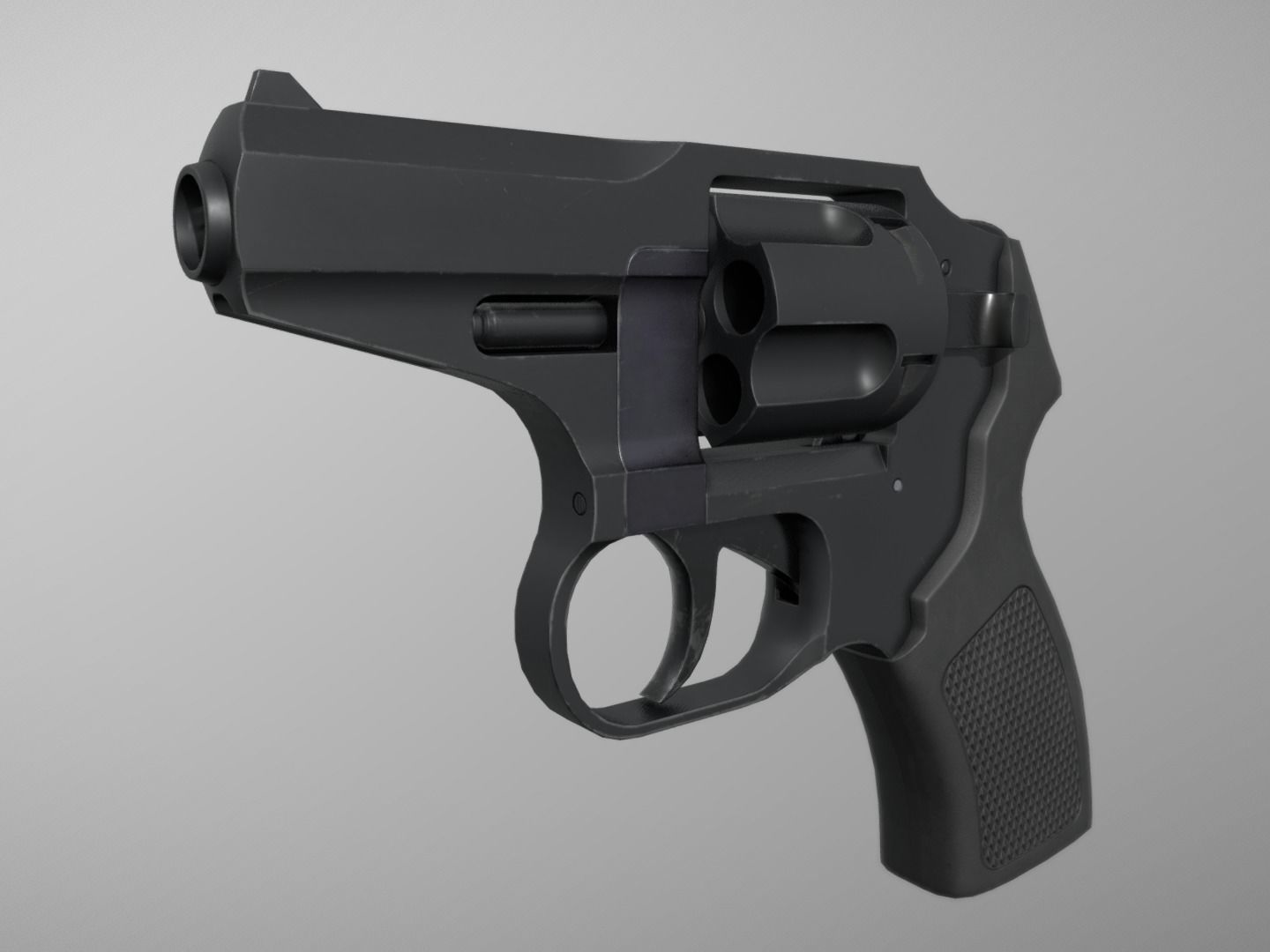 R-92 P-92 Revolver 9x18 mm Low-poly 3D model_4