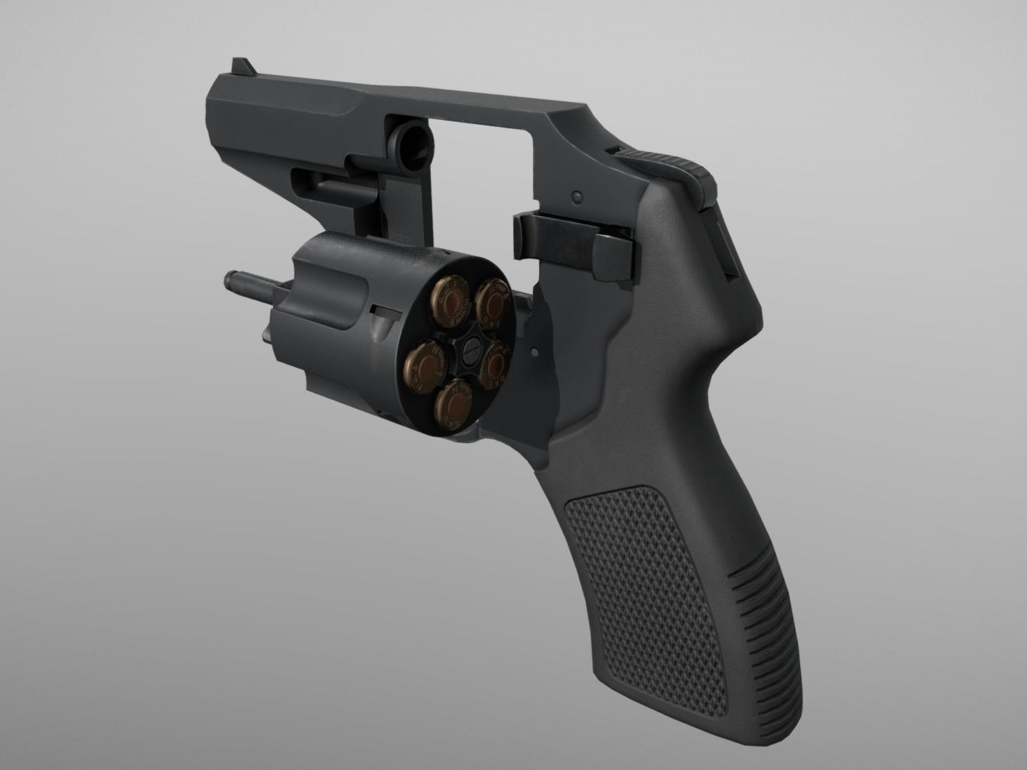 R-92 P-92 Revolver 9x18 mm Low-poly 3D model_3