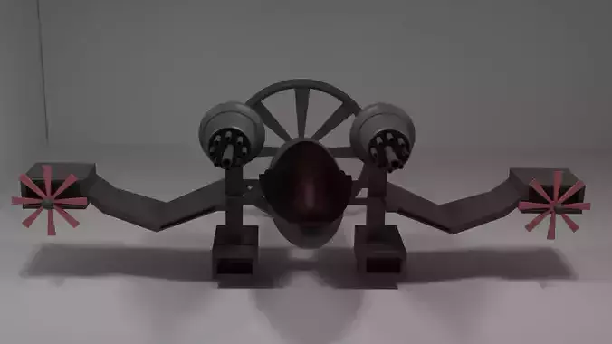3D Spaceship hovercraft