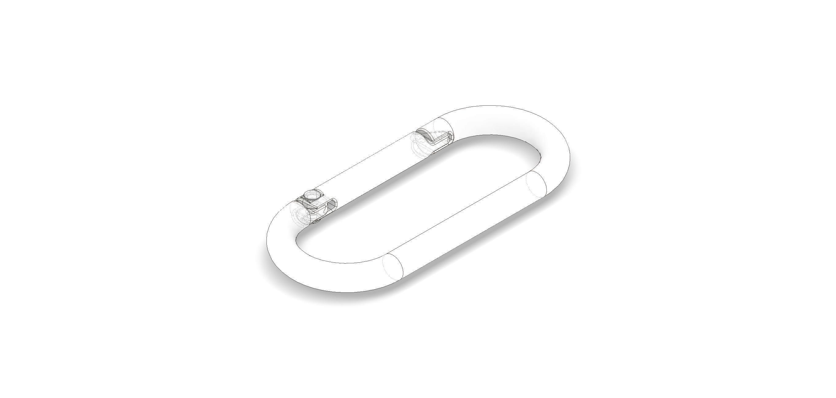 Carabiner 1 model as prop for 3D rendering 3D model_3