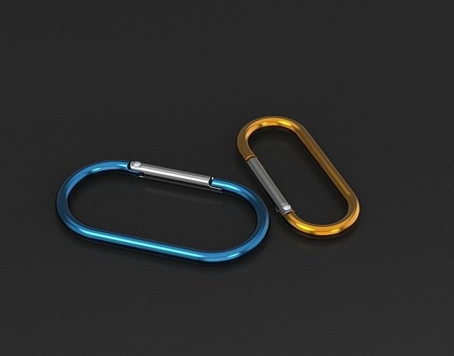 Carabiner 1 model as prop for 3D rendering 3D model