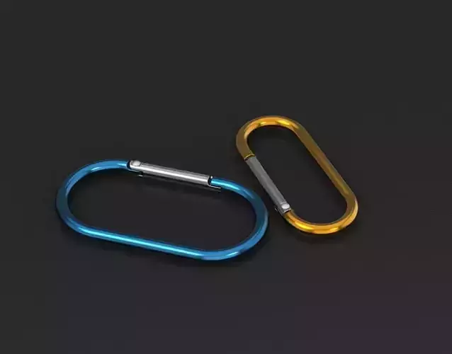 Carabiner 1 model as prop for 3D rendering 3D model