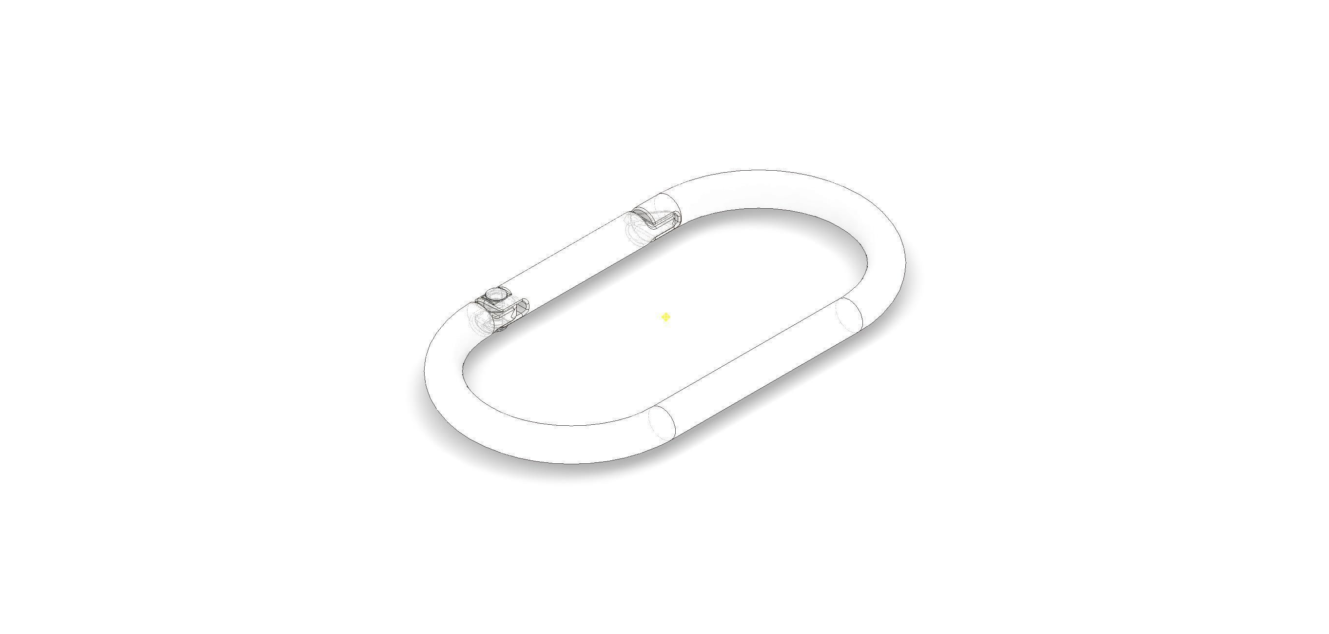 Carabiner 1 model as prop for 3D rendering 3D model_4