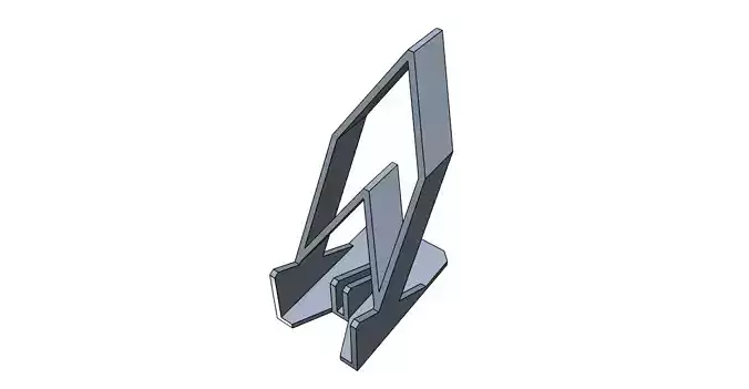 Phone holder with cable holder easy print