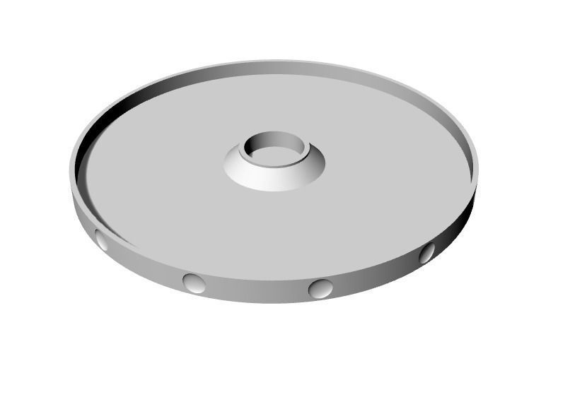 Manual Rotating Platform 3D print model_2